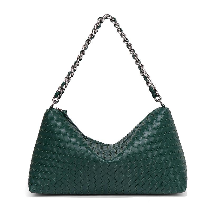 Fashionable and Simple Single-shoulder Crossbody Bag, Versatile Hand-carry Underarm Bag, Large-capacity Hand-woven Bag for Commuting