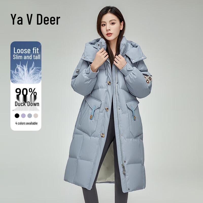 

Женский длинный пуховик Yalu с капюшоном S