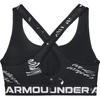 Under Armour Crossback Solid Print Comfortable Lightweight Training Medium Intensity Sports Bra Women Underwear Black 1362247-001