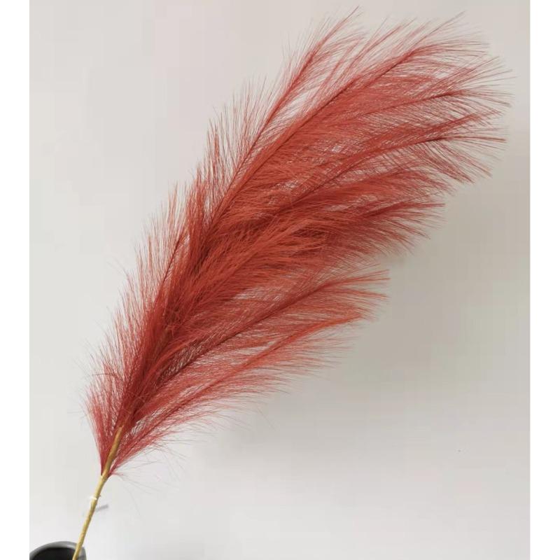 1 pz Erba di Pampas Artificiale 120cm Grande Soffice Canna Finta Fiori Artificiali Decortivi Coda Erba Bouquet Boho Decorazione Casa Forniture Matrimonio Accessori