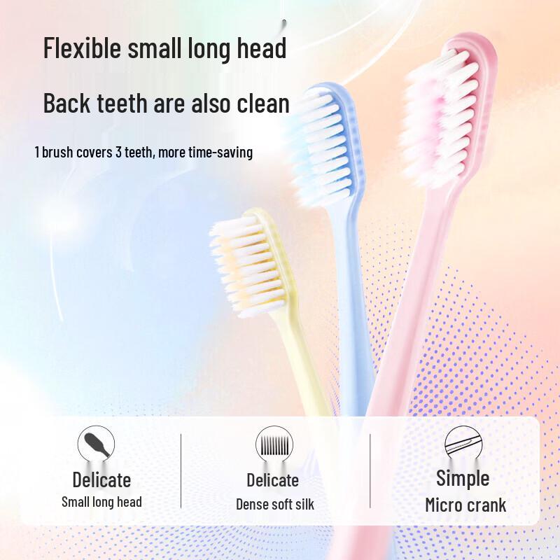 Shuke Soft Bristle Gum Care Toothbrush (3-Pack)