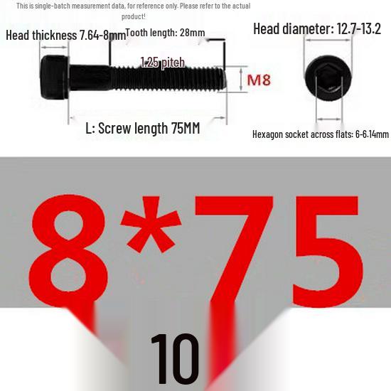 High-Strength Grade 12.9 Internal Hex Head Screws M1.4-M20