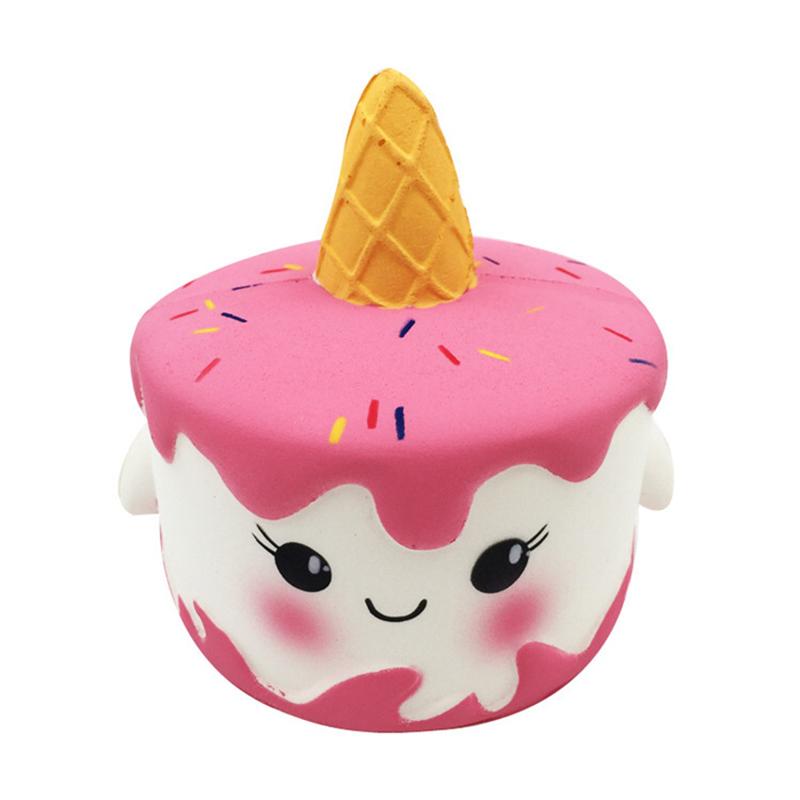 Creative Cartoon Cute Unicorn/Deer Slow Rebound Cake Soft Squeeze Toy Children s Fun Stress Relief Toys Boys Girls Birthday Gift