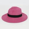 Foldable Colorful Summer Straw Hat Square Buckle Outdoor Beach Travel Breathable