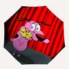 Courage the Cowardly Dog Home Essential Cute Cartoon Umbrella, Portable Folding Umbrella Suitable for All Seasons a0821077
