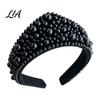 Sparkling Hair Bands for Birthdays Faux Pearl and Diamond Headband Women, Fashion Crown Style Headband, Elegant Comfortable Daily Wear Accessories