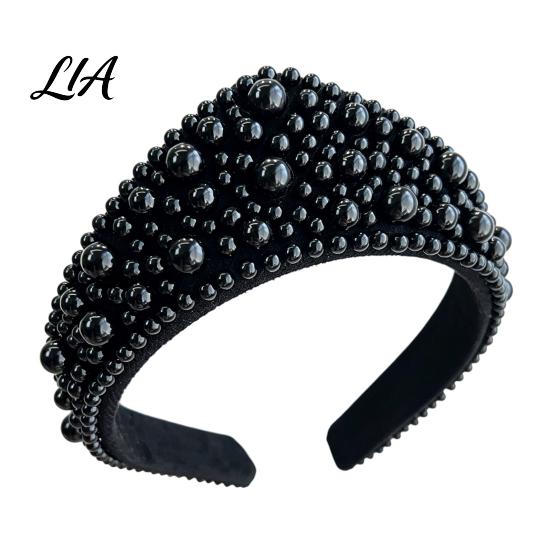 Sparkling Hair Bands for Birthdays Faux Pearl and Diamond Headband Women, Fashion Crown Style Headband, Elegant Comfortable Daily Wear Accessories