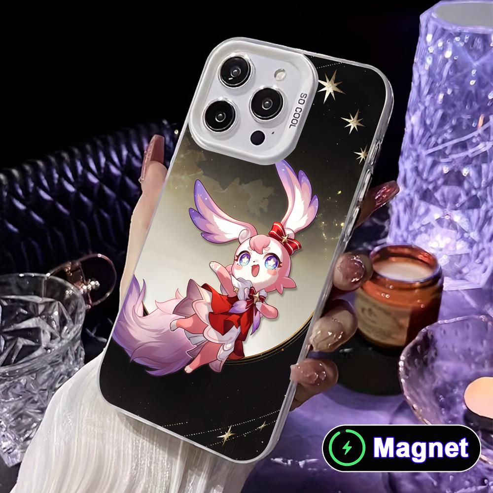 HSR Mem White Translucent MagSafe Mobile Phone Case for iPhone 17 16 15 14 13 12 11 X XR XS Air Pro Max Plus Cover