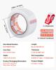 Packing Tape 12 Rolls 65 Yards Clear Shipping Tape with Dispenser 2.7 Mil