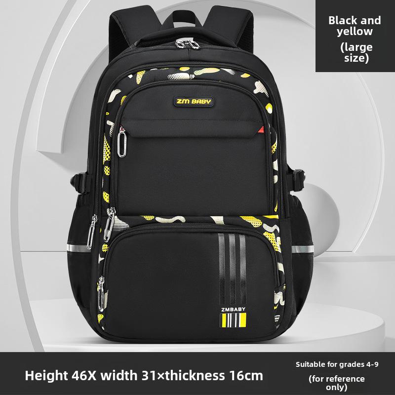 Lightweight, Large-Capacity Printed Backpack for Elementary Boys (Ages 6-12)