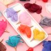 10pcs/lot 5cm Colorful Mesh Chiffon Earring Pendant Flower Shape Charms For Jewelry Making DIY Fashion Earrings Deco Accessories