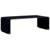 Day and Night - Day and Night Black Tempered Glass Coffee Table 98x45x31 Cm