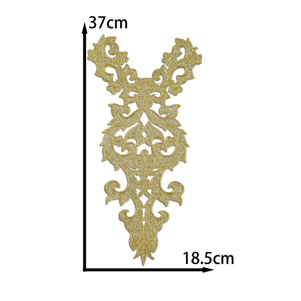 Honeysuckle Pattern Cloth Sticker Clothing Performance Dress Diy Handmade Clothing Accessories Decorative Patch Hot Stamping Decal Embroidery