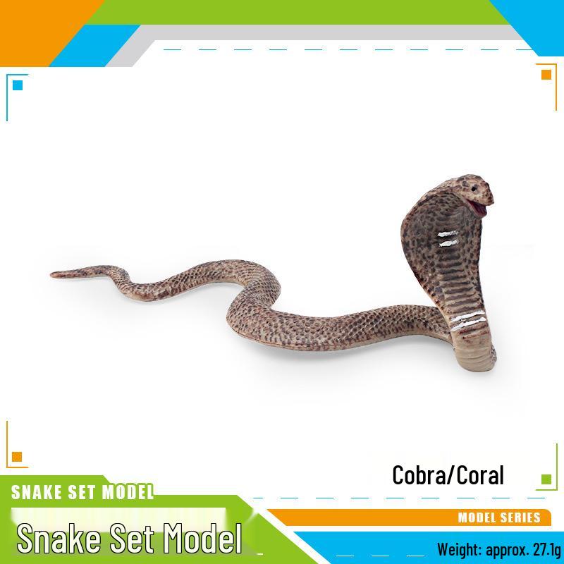 Reptile Simulation: Snake Wildlife Toy - Children's Cognitive Decor Model