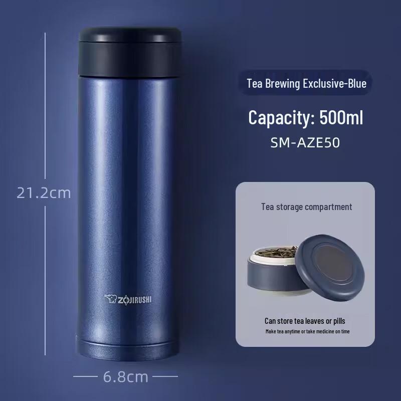 Zojirushi Stainless Steel Thermos with Tea Compartment