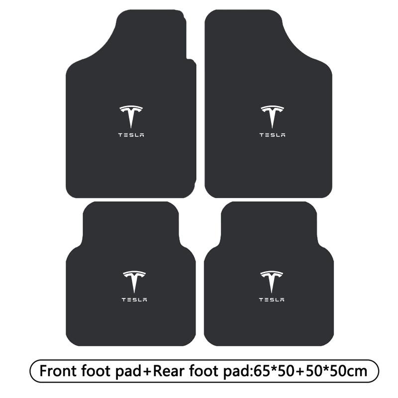 Samochodowe Dywaniki Podłogowe Przednie Tylne Dywanik Wnętrza Mata Ochronna Antypoślizgowa Do Tesla Model 3 Model S Model X Model Y Cybertruck Roadster
