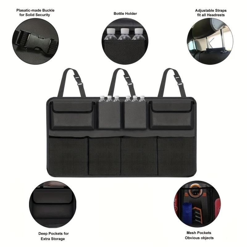 Car Seat Back Storage Hanging Bag SUV Car Waterproof Storage Storage Box Mesh Pocket Car Interior Supplies