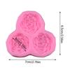 Peony Flower Silicone Mold Wedding Cupcake Topper Fondant Cake Decorating Tool