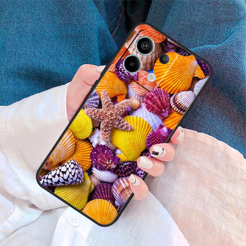 Sea Shells Cover For Xiaomi Redmi Note 14 Pro 13 12 11 9 10 9S 10S 11S 12S Redmi 10C 12C 13C 14C Case