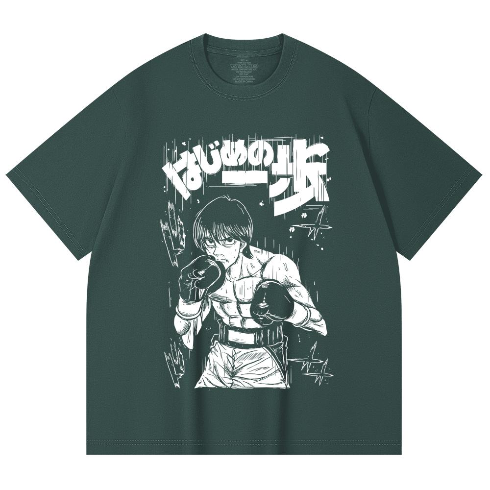 230 Gsm 100% Cotton Hajime No Ippo V9 Ichiro Print Unisex Heavy Cotton T Shirt