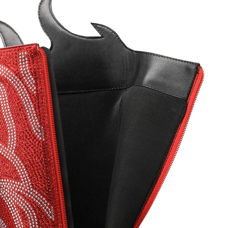 Fashion Kaky's New Pointed Flame Rhinestone Oversized High Heeled Women's Boots, High Tube Boots, Fashion Boots