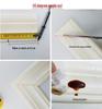 Self-Adhesive Wood Frame Cover Set for Windows, Doors, and Balconies