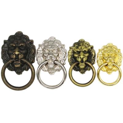 Antique Lion Head Door Handle Zinc Alloy Home Hardware Kitchen Cabinet Handles Decorative Pull Multifunctional Drawer Handles