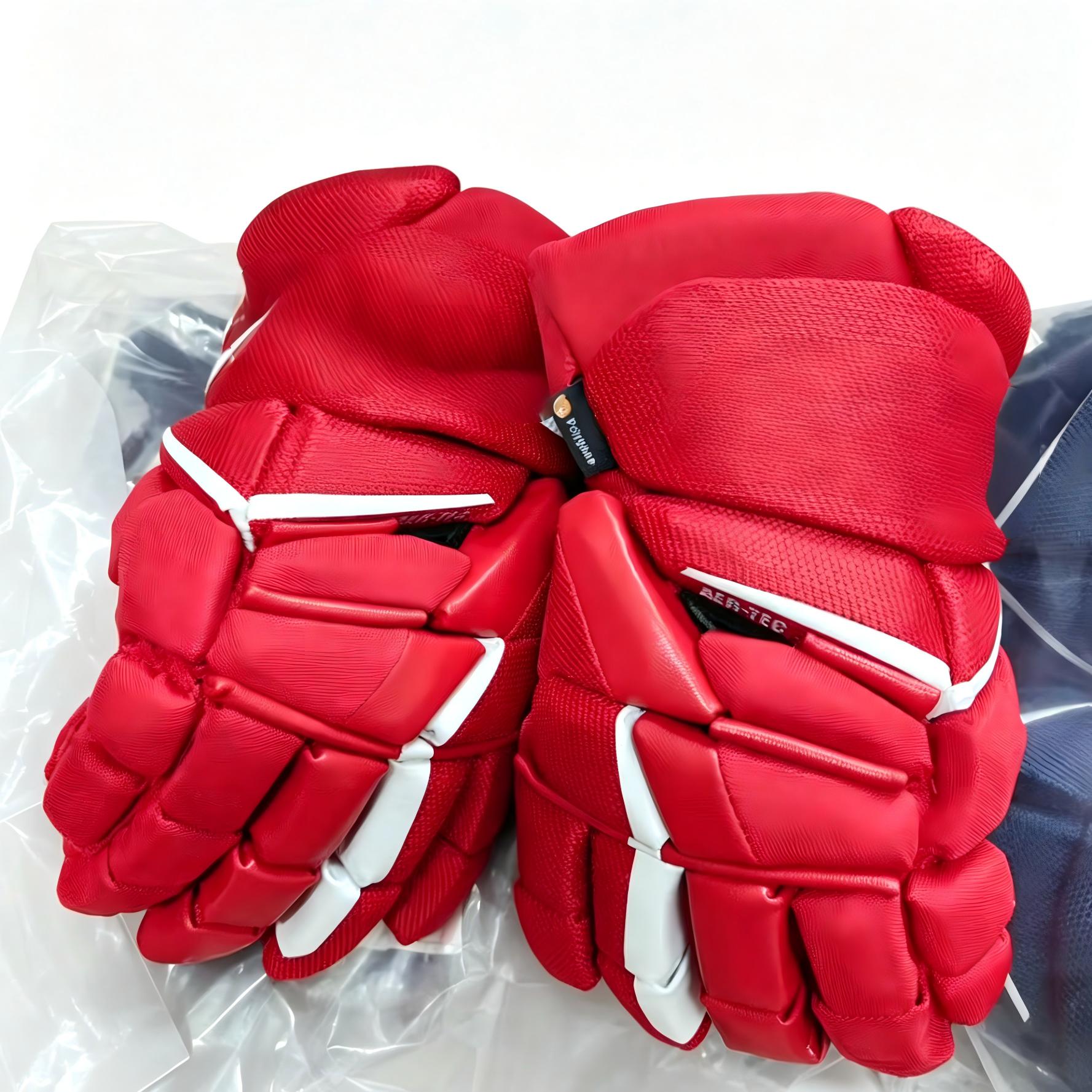 Hot-selling Beautiful Ice Hockey Gloves Wholesale, OEM Customization, Excellent Quality, Affordable Prices красный