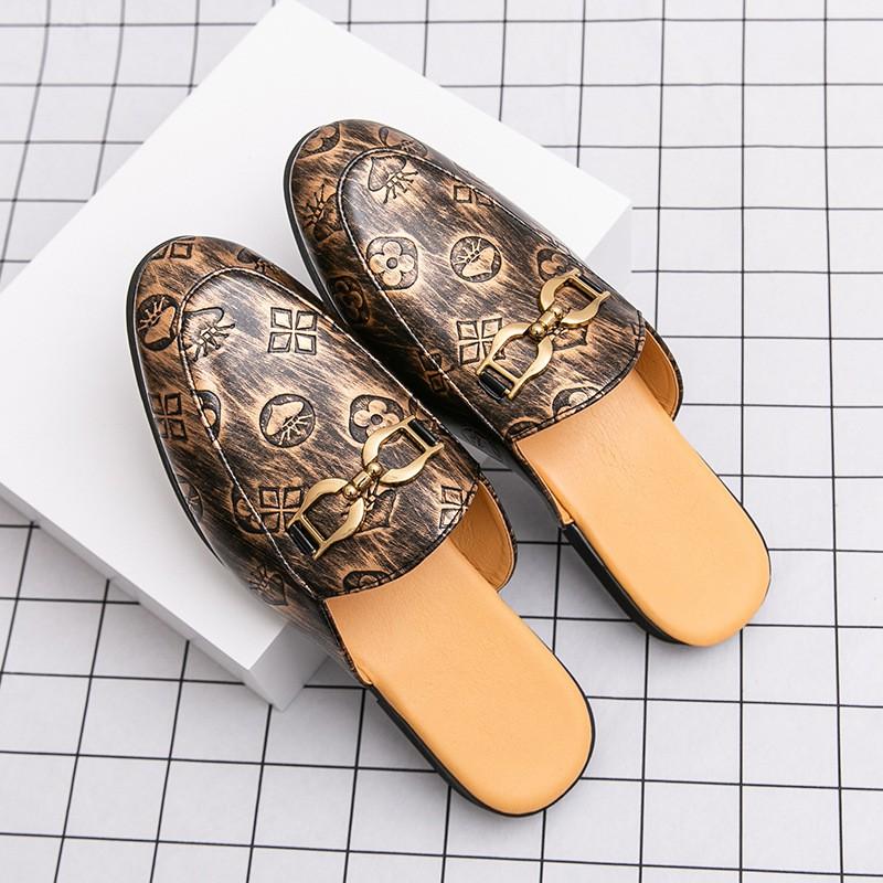 Mens Loafer-Style Slip-On Casual Shoes With Pointed Toe PU Leather Upper Rubber Sole Daily Wear