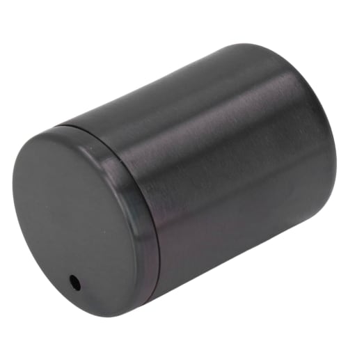 Stainless steel toothpick holder with lid for convenient toothpick storage, perfect for home, cafe, or restaurant use (black)