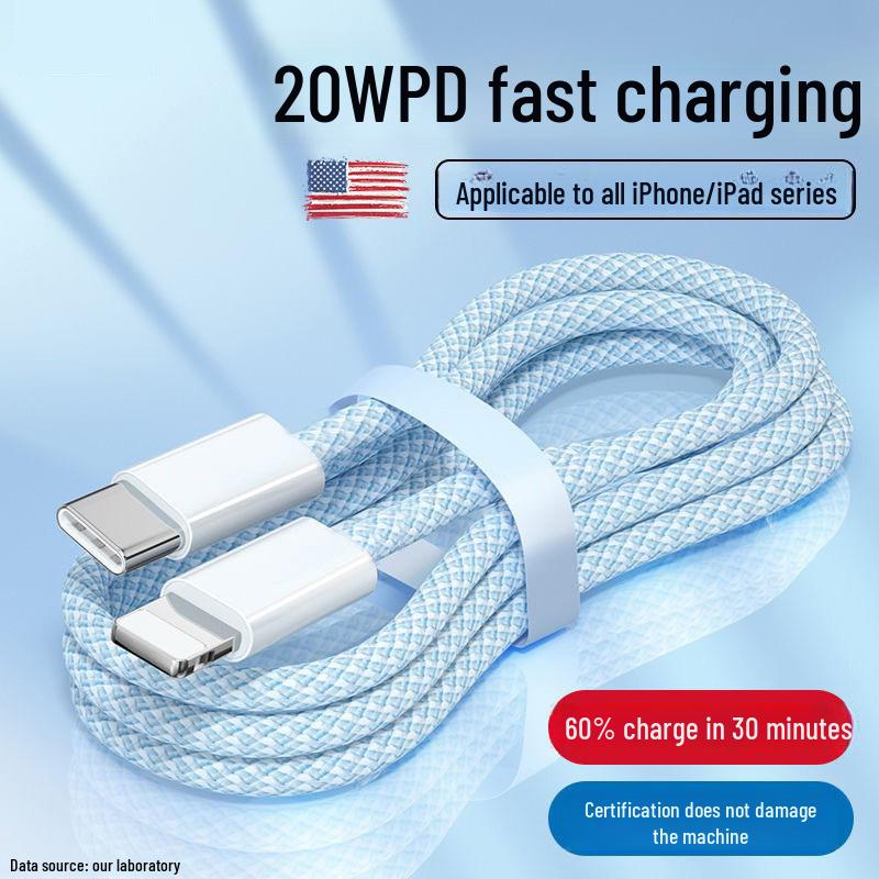 Compatible with Apple iPhone 14 Pro Max & 13, PD20W Fast Charging Braided Cable