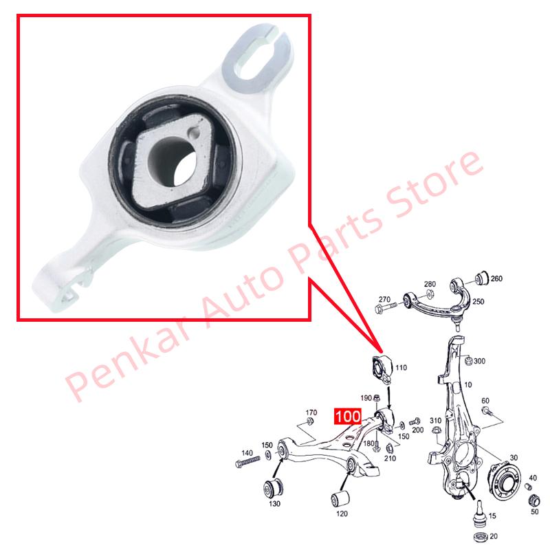 1663300143 1663300243 Front Lower Control Arm Bushing For Mercedes Benz W166 X166 ML350 ML400 ML63 GL350 GL400 GL450 GL500 GL550