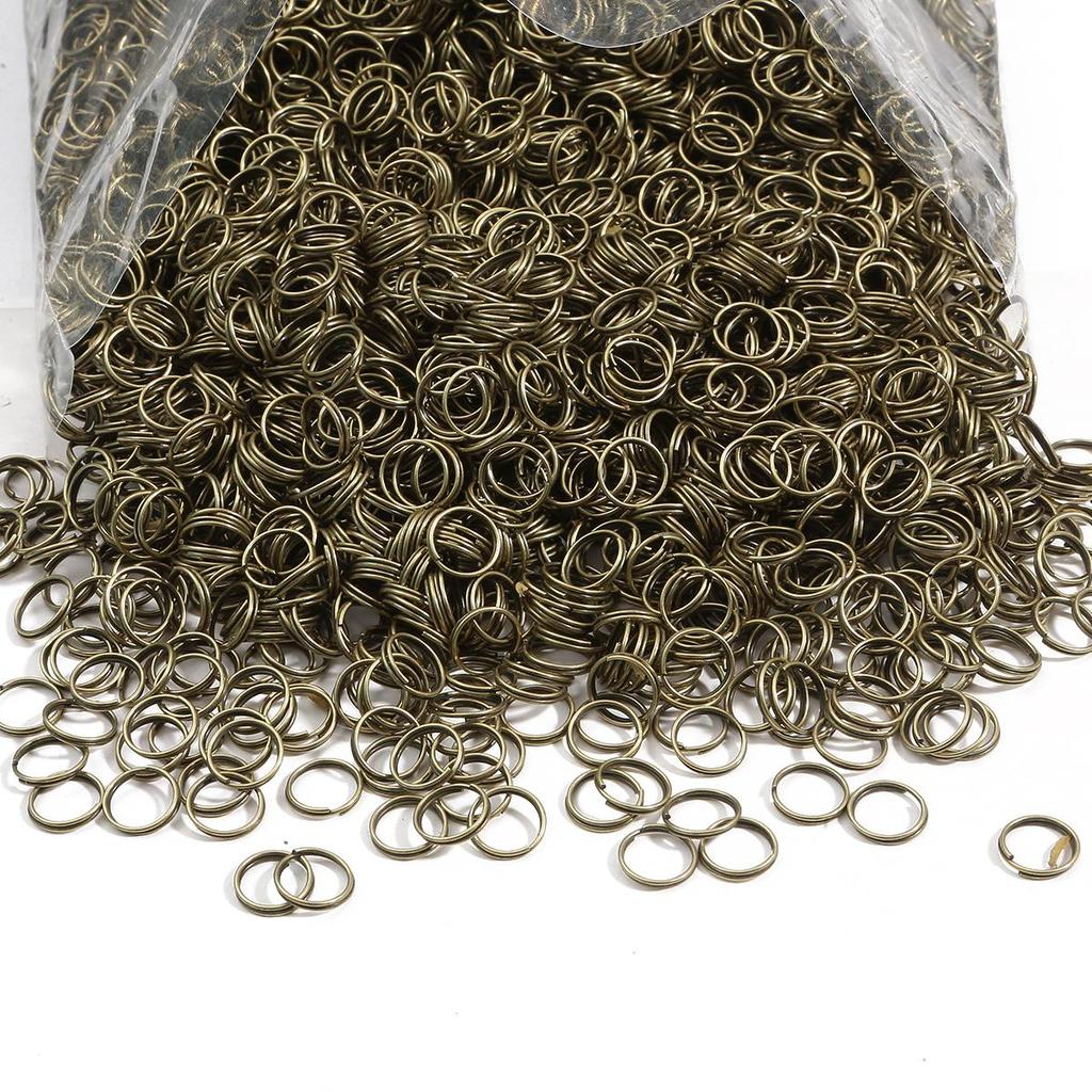200-500Pcs Iron Double Ring Jump Ring For DIY Necklace Bracelet Jewelry Making Craft Accessories
