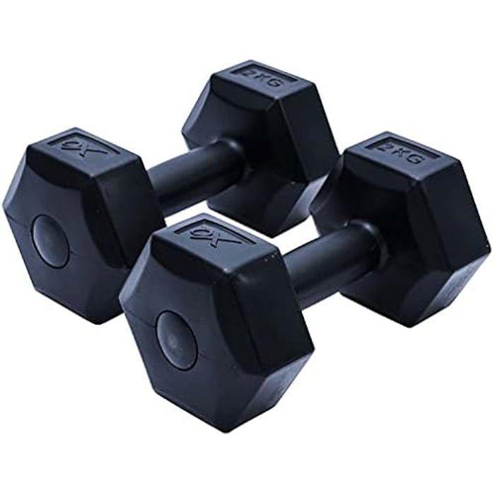 Činky - KOOPMAN - 2KG - Sada 2 ks - Černé - Kompaktní a odolný design