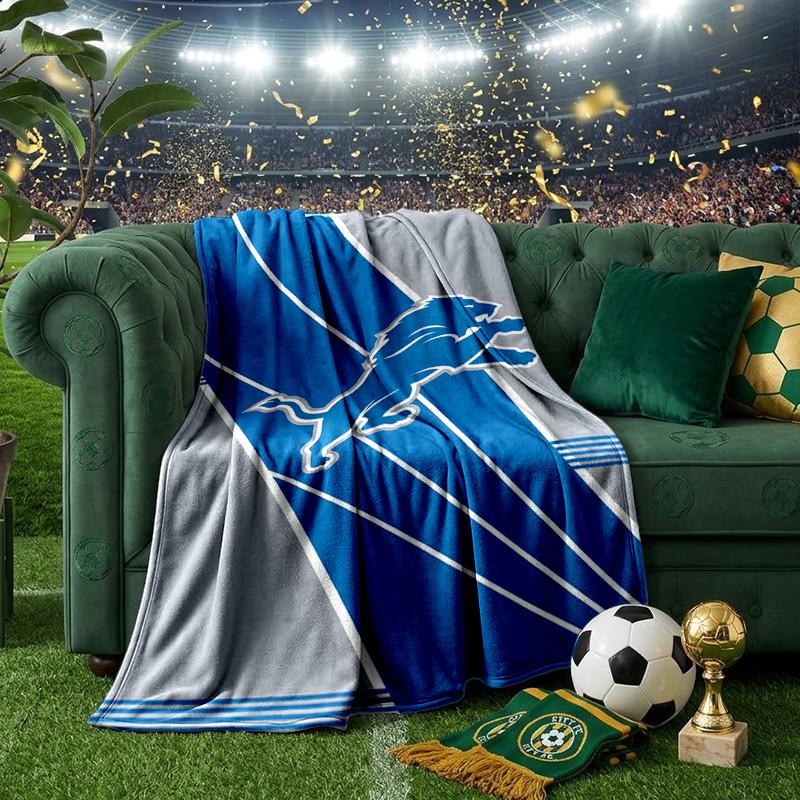 Detroit Team Spirit Blanket Lightweight Flannel Bedding Blanket Perfect for Travel, Camping, Living Rooms, Offices, Sofas, Fan Christmas gift