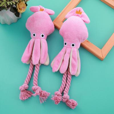 Peluche Vocal para Perros Yousheng Forma de Pulpo Juguete Masticable para Mascotas Juguete para Limpiar los Dientes Juguete Interactivo para Perros Combate el Aburrimiento Compañero para Perros Pequeños y Grandes
