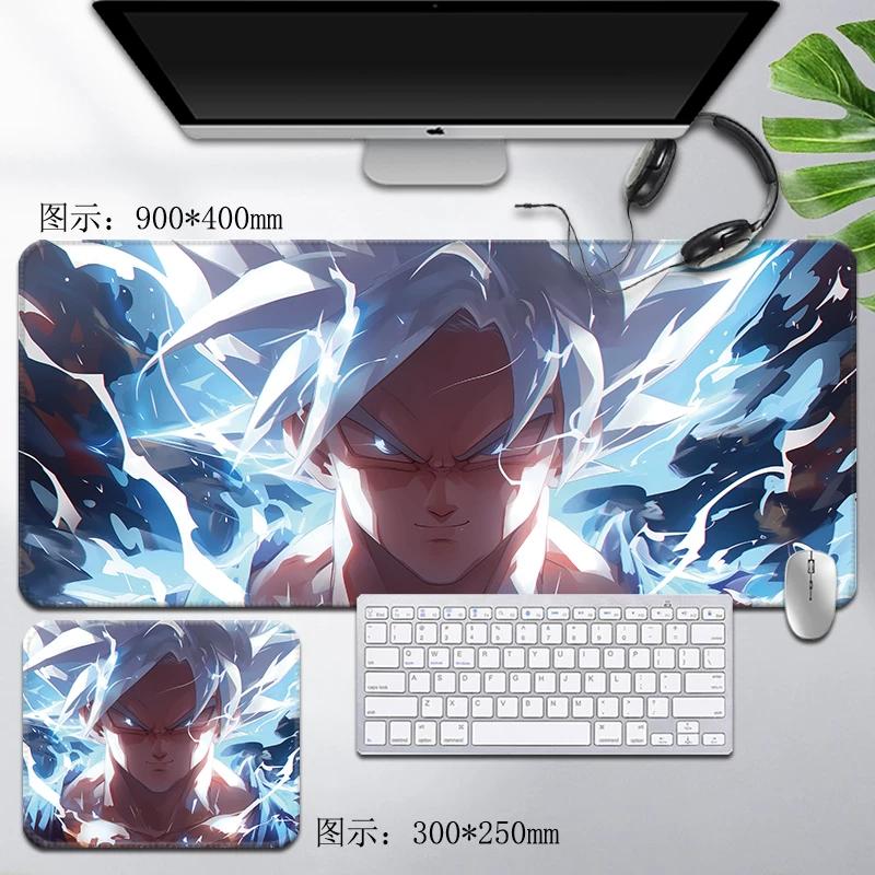 Leder Dragon Ball Mauspads Wasserdicht Son Goku Druckmuster Herren Computer Peripherie Zubehör Große Größe Gaming Tastatur Büro Schreibtischmatte