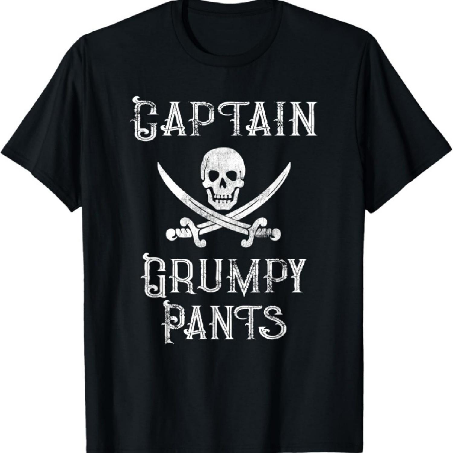 

Капитан Ворчун Персонализированная футболка-понтон в пиратском стиле S