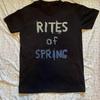New RITES OF SPRING Band Logo Black Cotton Short Sleeve Shirt