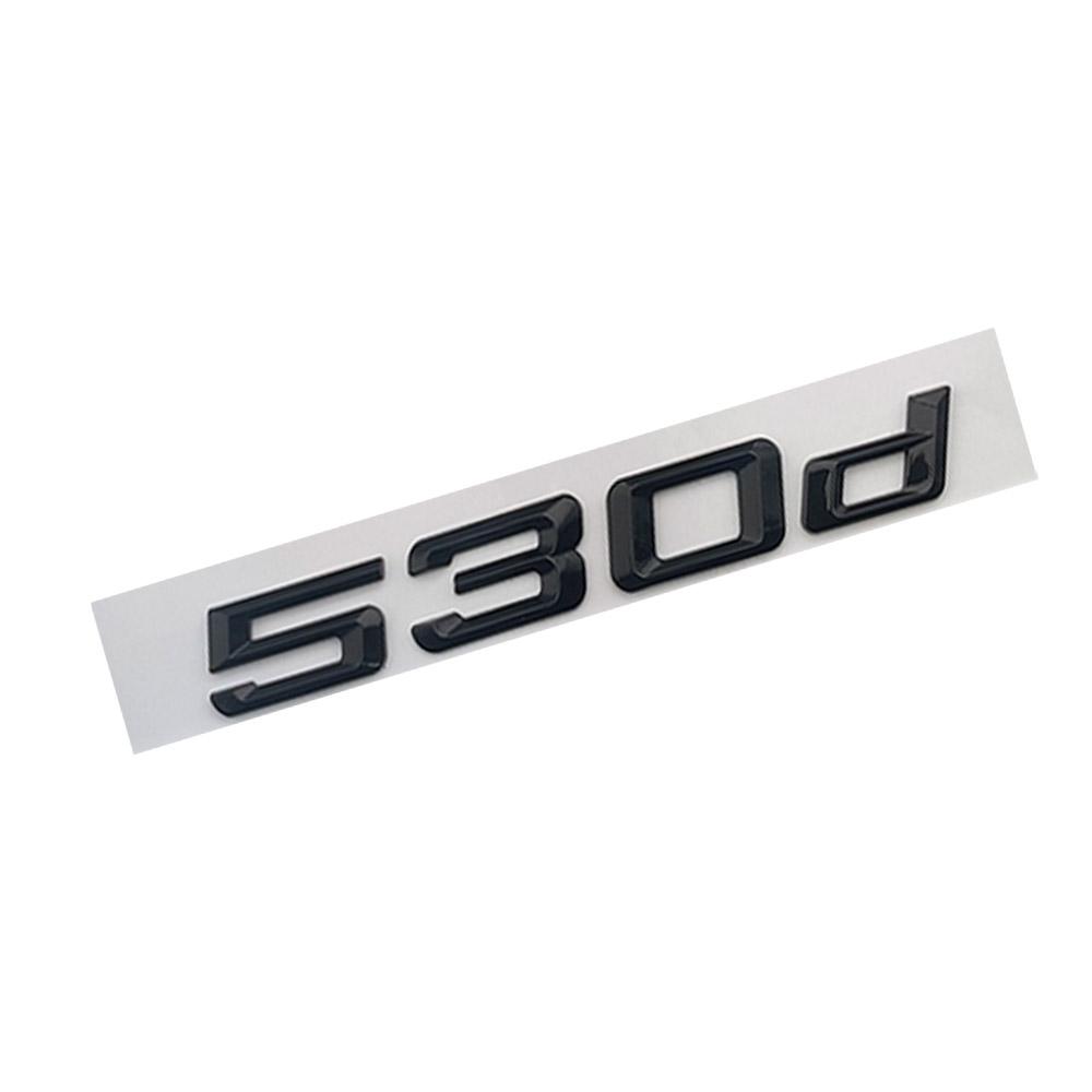 For BMW 530d 520d 535d 525d Car Fender Side Stickers Rear Bumper Stickers Rear Door Trunk Badge Adhesive Accessories