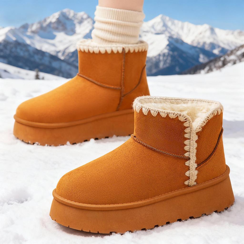 Snow Boots Women's Cotton Shoes High-top Cold-proof Women's Boots Warm and Comfortable Shoes Women's Fashion Versatile Boots