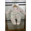 Cute Bear & Balloon Printed Winter Cotton Leg Cosmonaut Jumpsuit (pink)