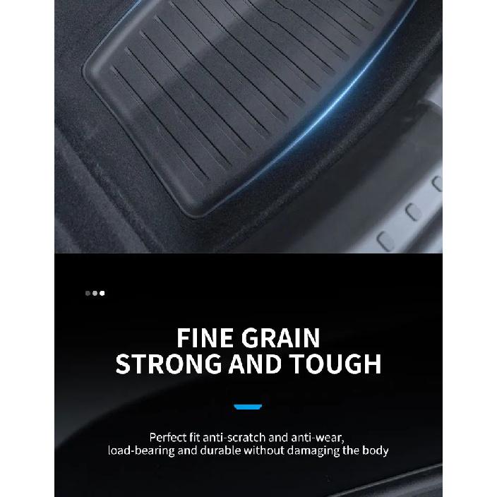 For Tesla 2024-25 Model3 Highland 3 Rear Trunk Mat TPE Car Pads Waterproof Protective Trunk Mats Upper Layer of Trunk Cushion