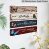 2D Flat 4Pair/Set Vintage Distressed Butterfly Bereavement Aluminium Decorative Sign, Heaven Message Sympathy Decorative Aluminum Plaque