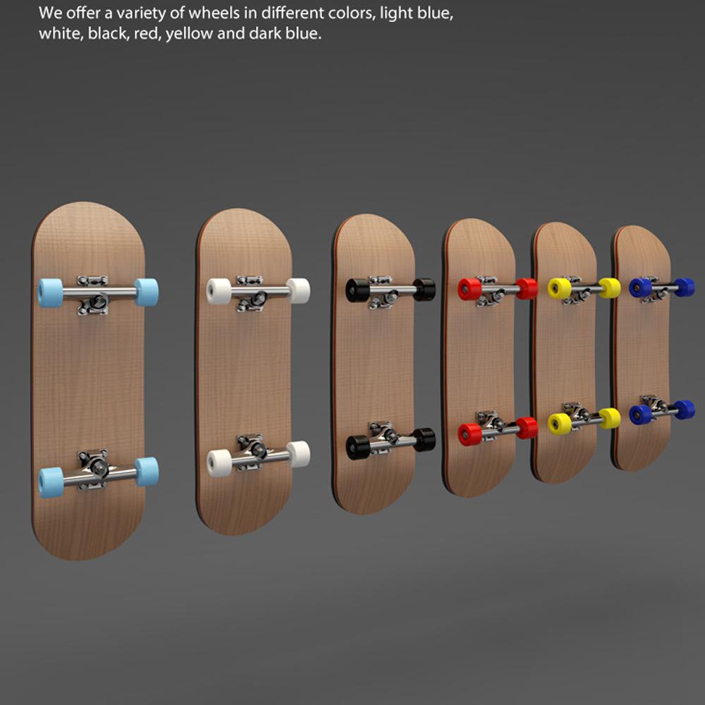Children's Wooden Finger Skateboard Toy With Professional Stents Novelty Fingerboard Set Ideal Birthday Gift