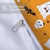 3-piece Halloween themed cute ghost pattern printed down duvet cover (1 piece set+2 pillowcases, no core) couple bedding set