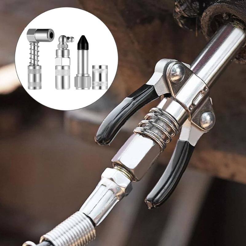 Lubrication Adapter Coupler Connector Grease Needle Nozzle Injectors Tool for Mechanical Use Heavy Machinery Maintenance