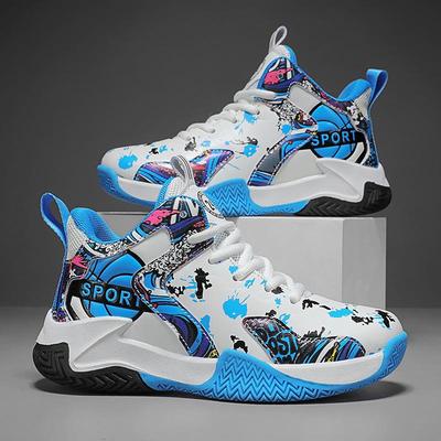 „2024 Herbst/Winter Leder-Basketballschuhe für Kinder – Trainings-Sneaker für Jungen“