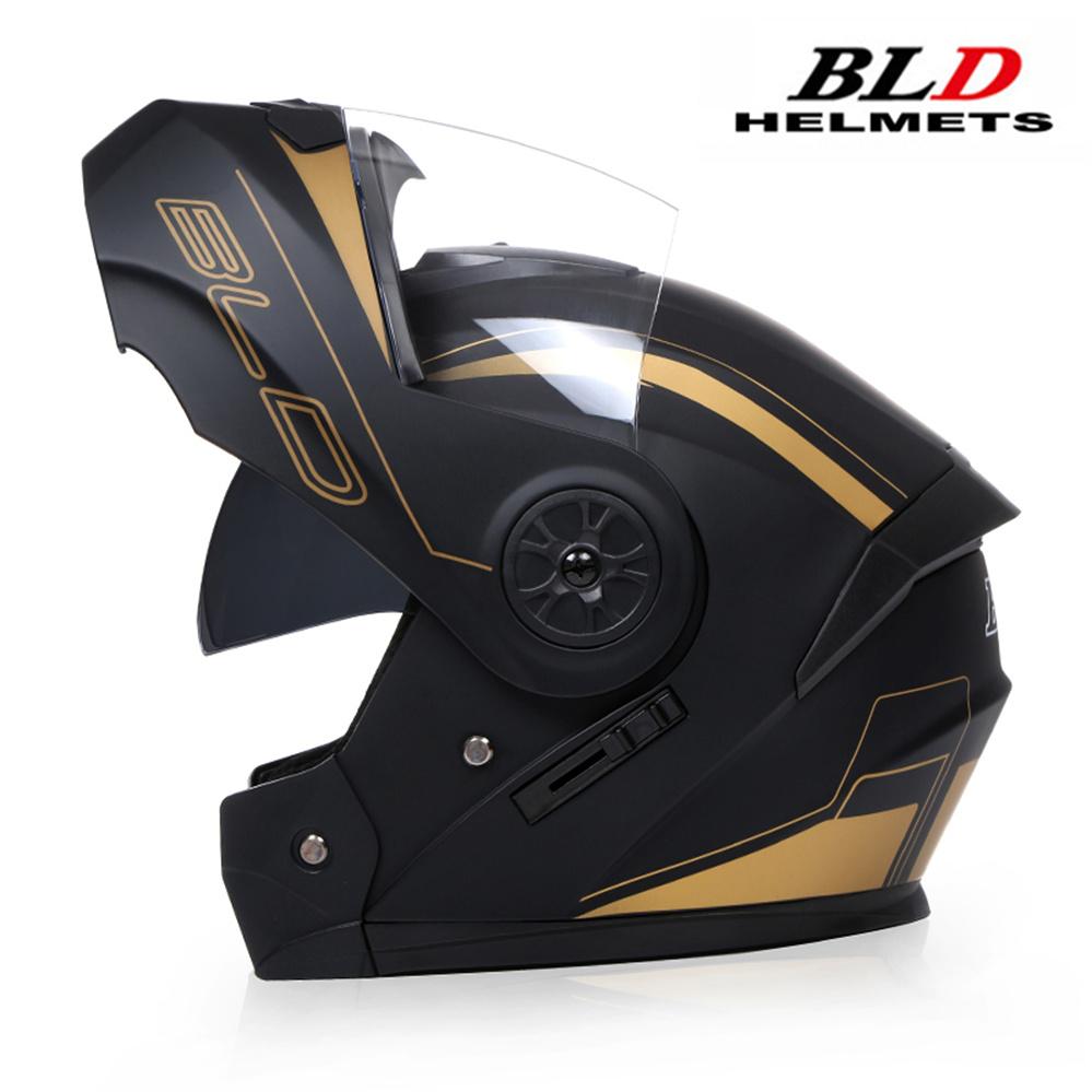 Dual Lens Helmet Flip Motorcycle Helmet ModularFashion Latest Moto Interior Visor Safety Voyage Racing Men Women DOT Approved