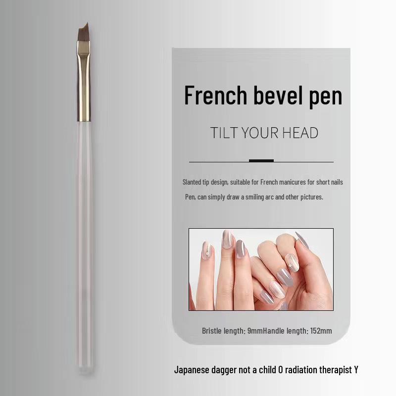 Japanese Dual-Ended Nail Art Brush for Line, Building, Painting, and Flower Designs - Perfect Nail Salon Tool